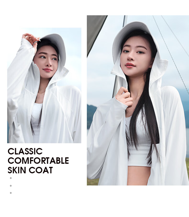 CAMEL Wang Junkai Edition Original Yarn Sun Protection Jacket Women High SPF Ice Cooling Quick-Dry Outdoor Skin Jacket O002 2XL 23