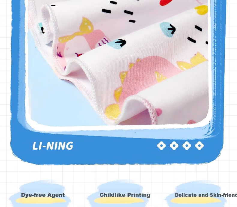 Li-Ning Children's One-Piece Swimsuit, Cute Princess-Style Swimwear for Girls, Sun Protection Swimwear 14