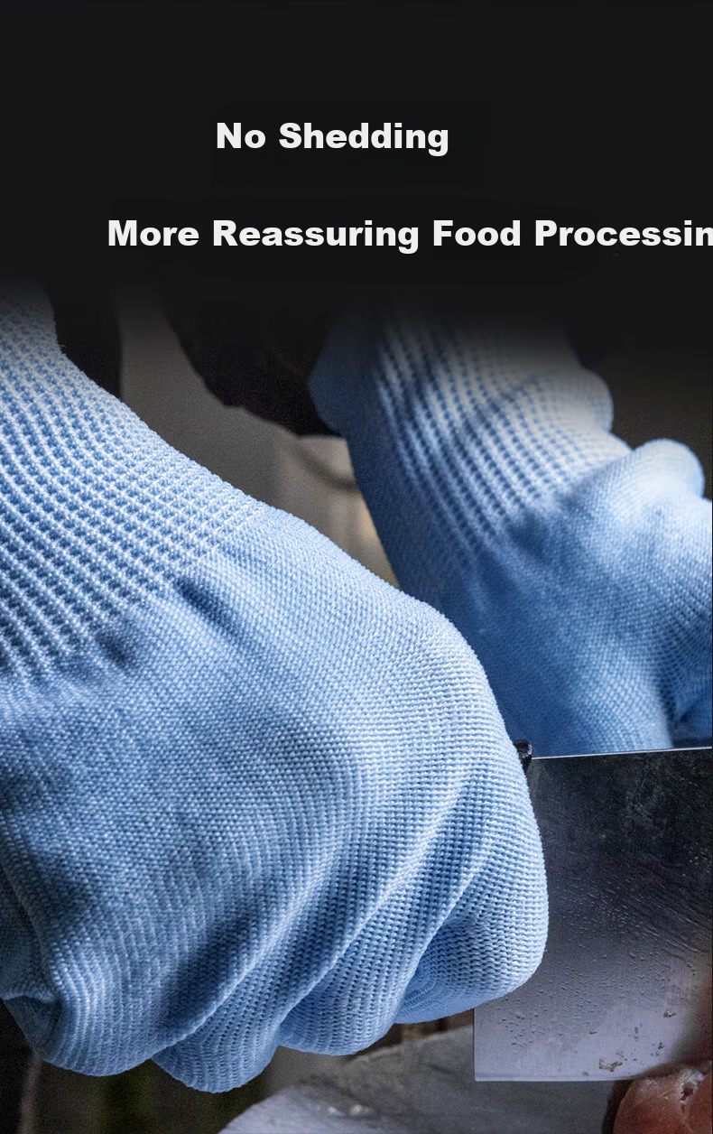Henghui Level 5 Cut-Resistant Gloves, Kitchen-Specific Anti-Knife Cutting, Woodworking Anti-Cutting Steel Wire Vegetable And Meat Cutting Oyster Opening Protective Gloves, DGX11 4