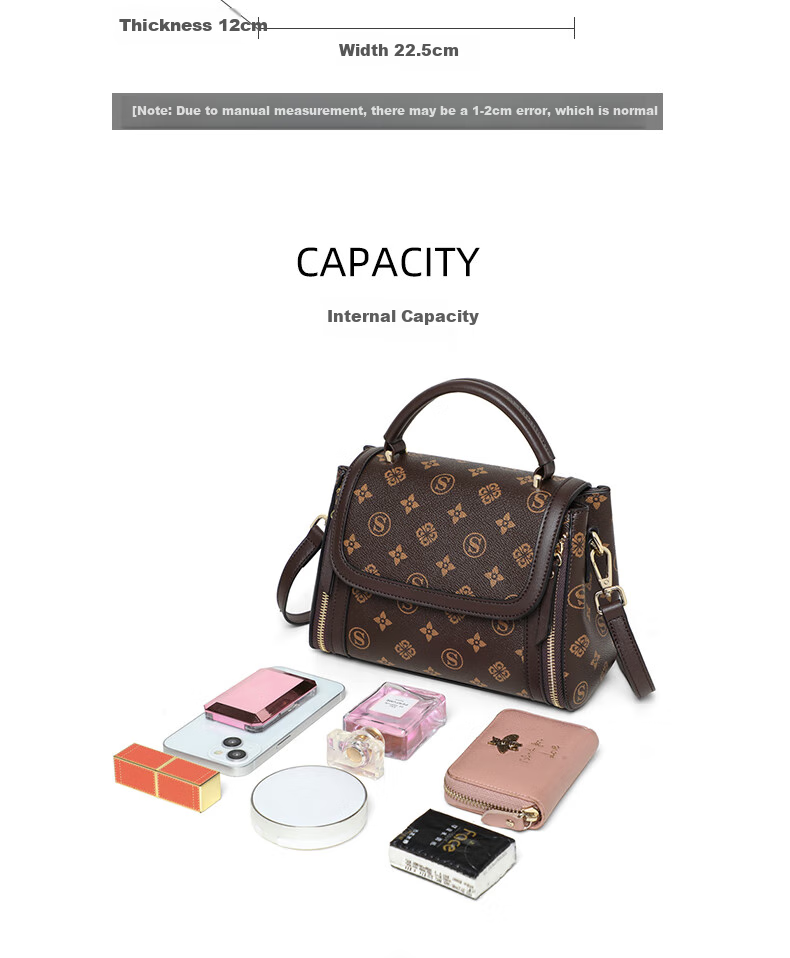 Aiqinghai Handbag, Women's Shoulder Crossbody Tote Bag, Versatile Mom Bag, Light Luxury Birthday Mother's Day Gift, Practical Present for Mom 6