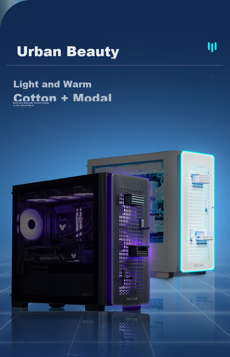 ASUS A23 Dongjianbai Case, Front Mesh Panel/M-ATX/Supports Back-Mounted Motherboard/360mm Water Cooling/3-Sided Dust Protection/Side Transparent Tempered Glass/High-Efficiency Heat Dissipatio 2