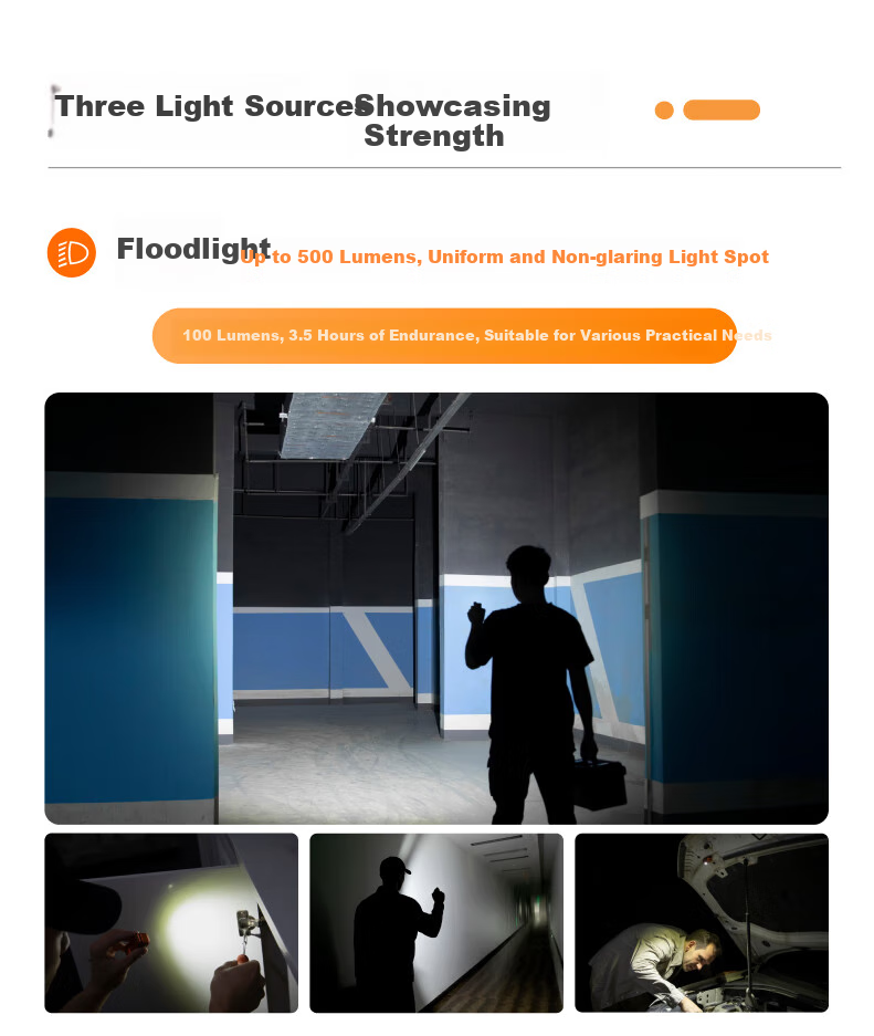OLIGHT Warrior Pro S Ultra-Long Battery Life Portable Emergency Magnetic Five-Light Source High-Power Flashlight Night Fishing Lamp 5
