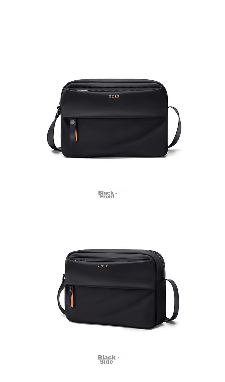 GOLF Shoulder Bag for Men, Crossbody Bag with Multiple Compartments, Can Hold IPad, Business Casual Water-Resistant Lightweight Fashionable Sports Messenger Bag 13