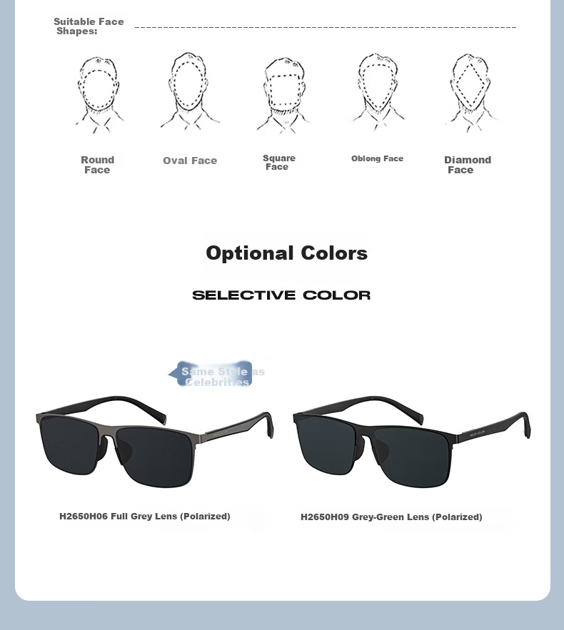 HELEN KELLER Sunglasses for Men, UV Protection, 2026 New Style Glasses for Women, Polarized Sunglasses, High-End Driving-Specific Sunglasses 7