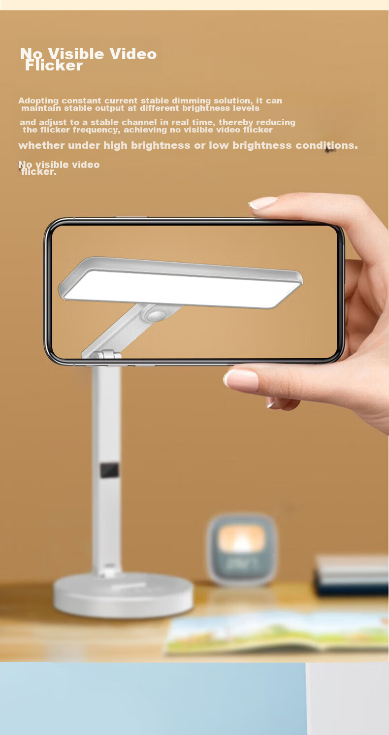 Jingqian Desk Lamp, Eye Protection Light for Students And Children, Full Spectrum Lamp, Specialized for Study, Reading Light, Dormitory Bedroom Bedside Lamp 9