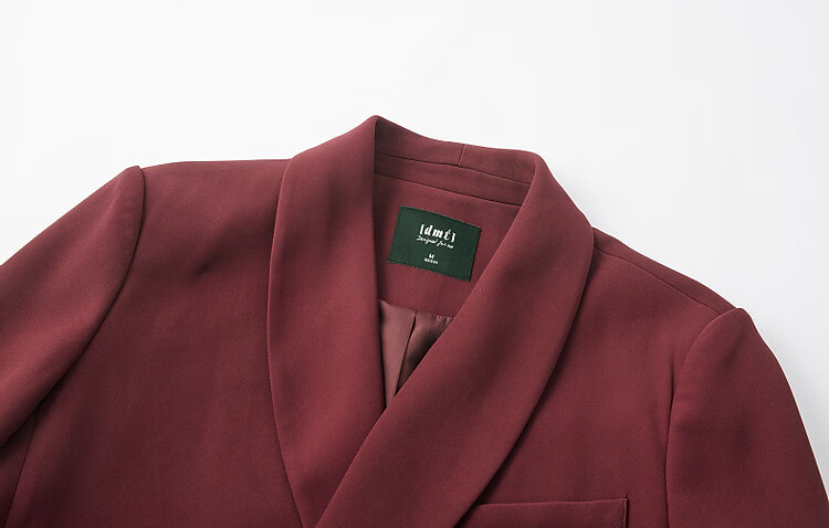 Dme [Zhi Gan Suit Set] Spring And Autumn Classic Buckle-Up Top with Long Pants, Women's Business Suit Two-Piece Set 9