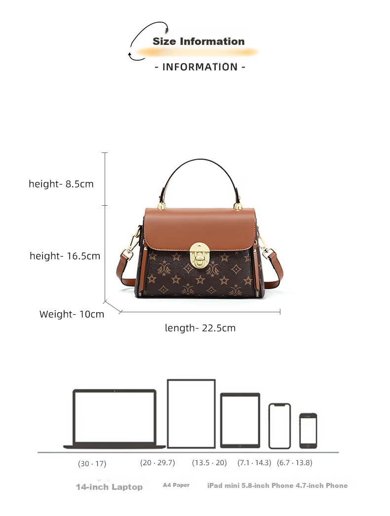 Aiqinghai Handbag, Women's Crossbody Bag, Shoulder Bag, Phone Bag, Light Luxury Brand, Birthday And Mother's Day Gift, Practical Present for Mom 4