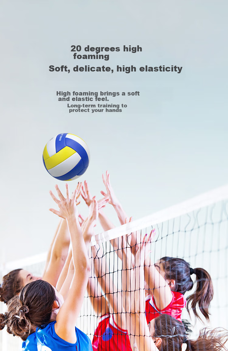 JD Original Liko 300 Volleyball, Standard Size 5 Volleyball for Middle School Entrance Exam Training And Competitions, Suitable for Primary And Secondary School Students 5