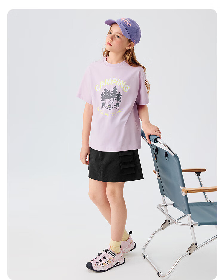 BALABALA Children's Short-Sleeve T-Shirt, Boys And Girls Summer Wear, Moisture-Wicking Quick-Dry Parent-Child Top, 208225117220 15
