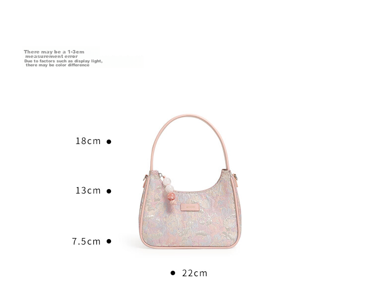 AILUXI New Lightweight Versatile Oil Painting Bag, Women's Niche Shoulder Underarm Hobo Bag, Crossbody Crescent Bag, Birthday Gift 6