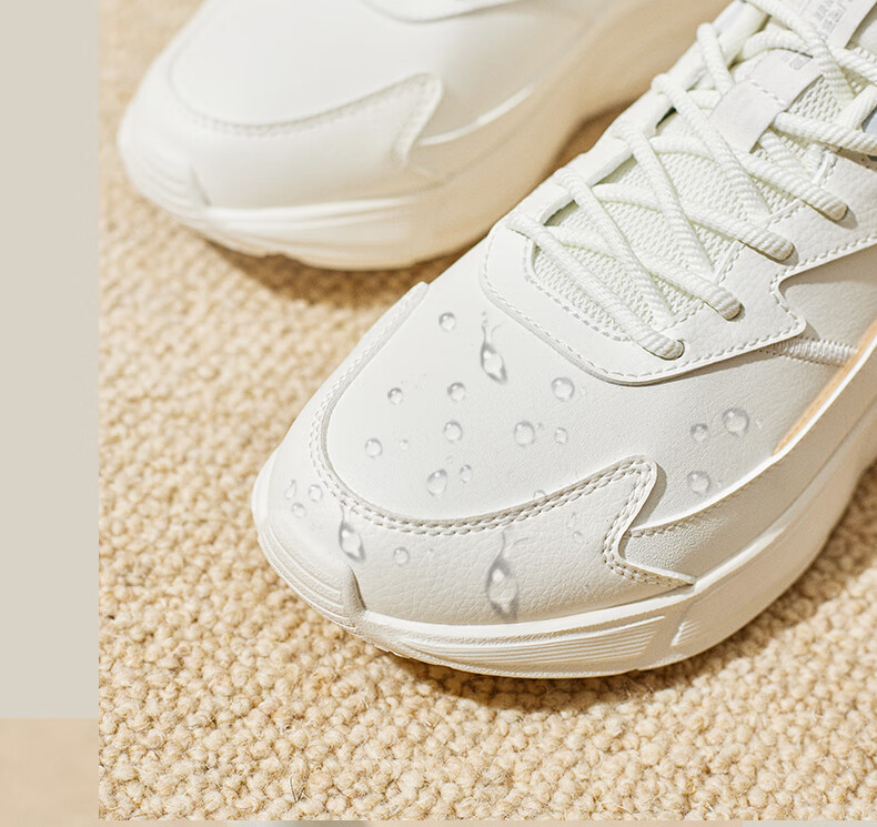 361° Women's Sports Shoes, Autumn Leather Upper, Commuter Water-Resistant, Thick-Soled Casual Running Shoes for Women, 682336712-5 12