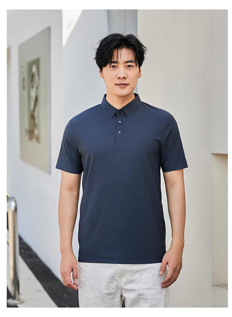 LangSha Men's POLO Shirt, Summer T-Shirt, Sports Quick-Dry Collared Short Sleeve, Ice Silk Breathable, Running Fitness Father's Day Gift 17