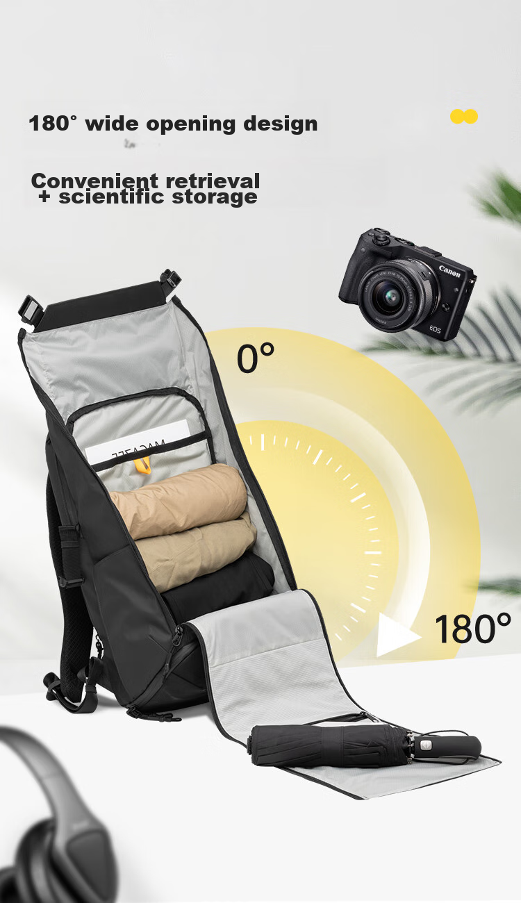 LEVEL8 Casual Business Laptop Backpack, 17.3-Inch, Large Capacity, Urban Light Travel Functional Series for Me 4