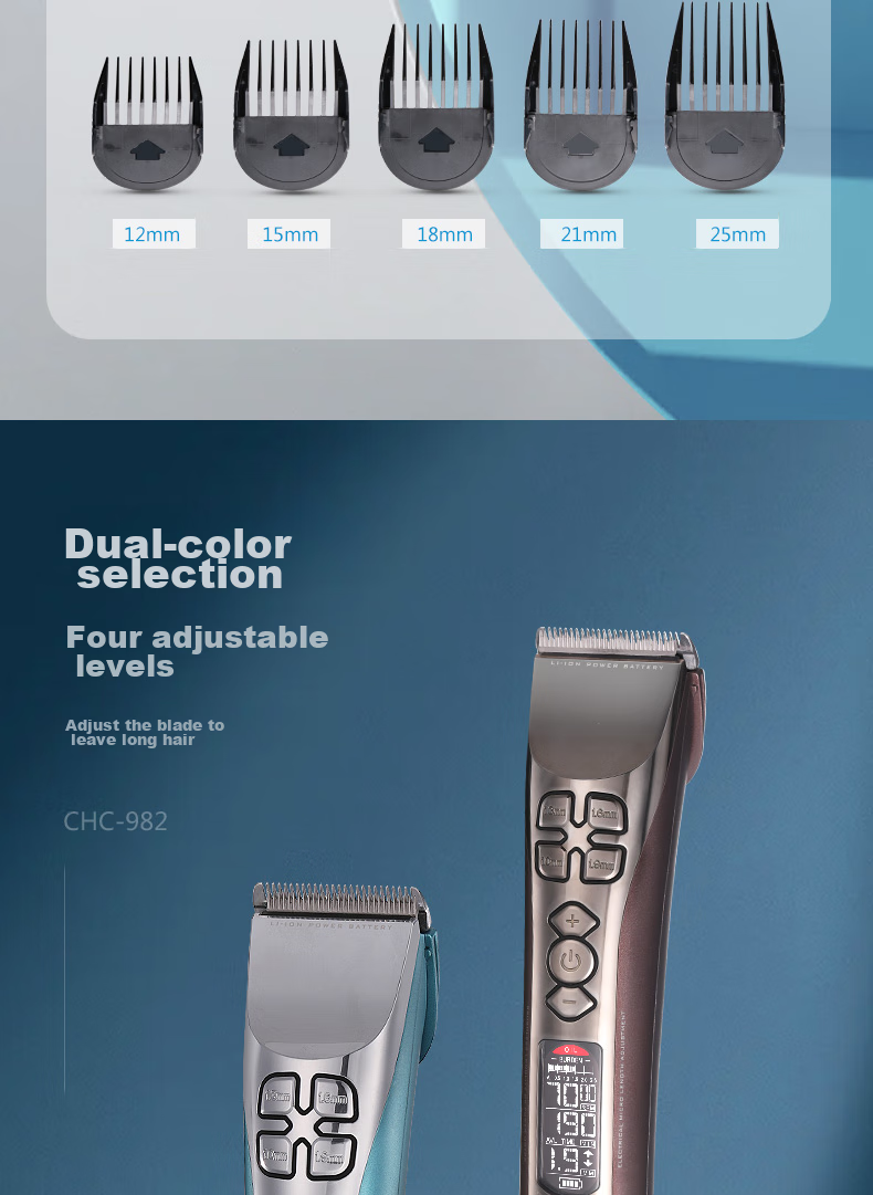 Codos 982 Sky Blue Brushless Electric Hair Clipper, Rechargeable Electric Shaver, Professional Hair Salon Tool, Graduation Gift 10