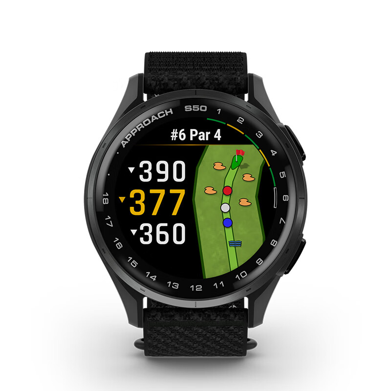 GARMIN Approach S50 Ink Shadow Black Golf GPS Outdoor Sports Multifunctional Smartwatch, Gift for Boyfriend