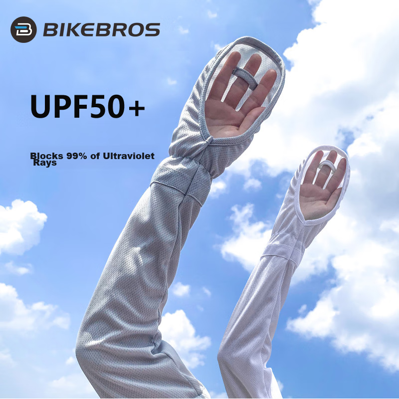 BIKEBROS Cycling Sun Protection Arm Sleeves for Women, UV-Resistant Gloves, Summer Driving Anti-UV Arm Sleeves, Versatile Protective Arm Covers