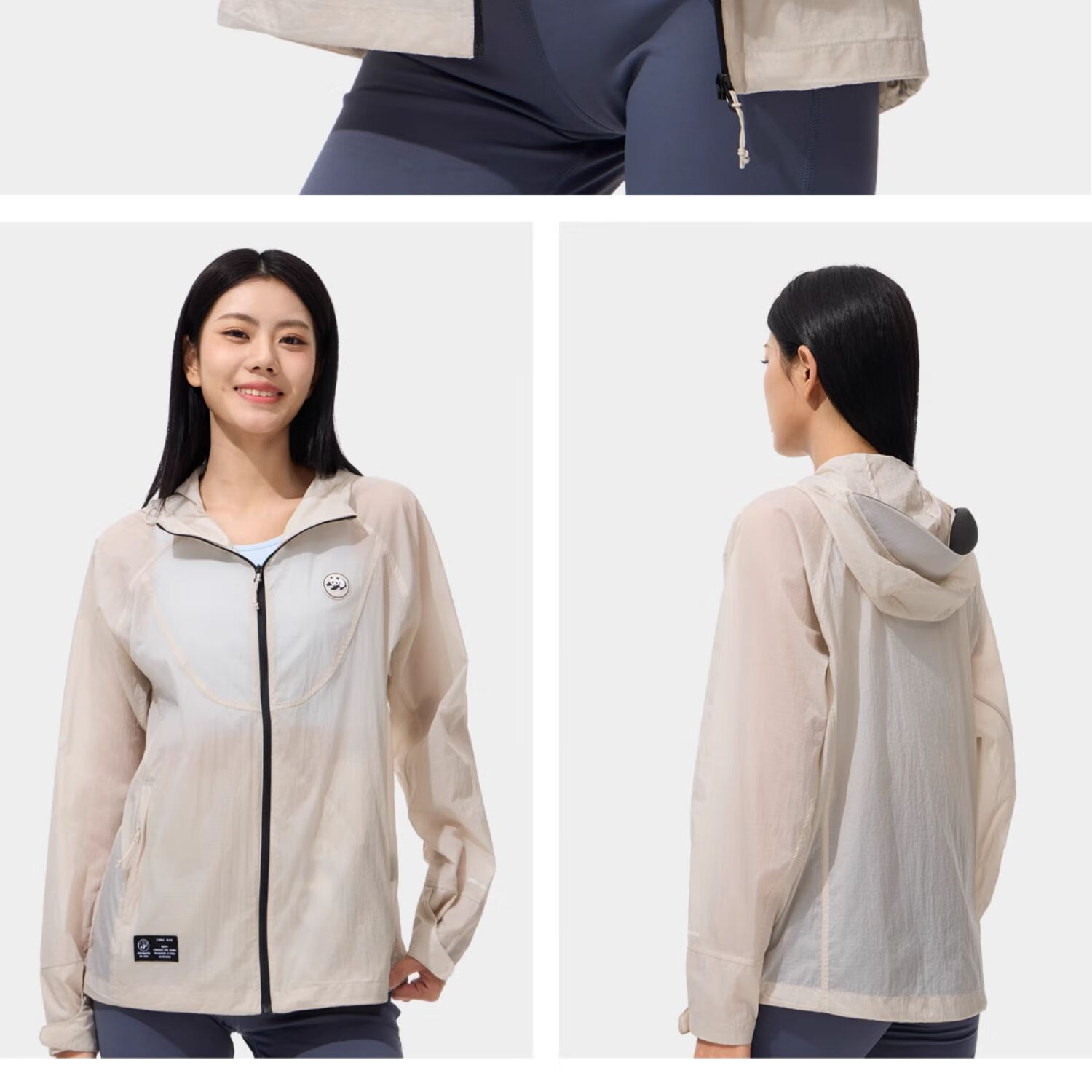 CAMEL Sun Protection Clothing, Cool And Breathable, UPF100+ UV Protection, Sunscreen Garment [Panda Co-Branded Edition] 8022 3XL 29