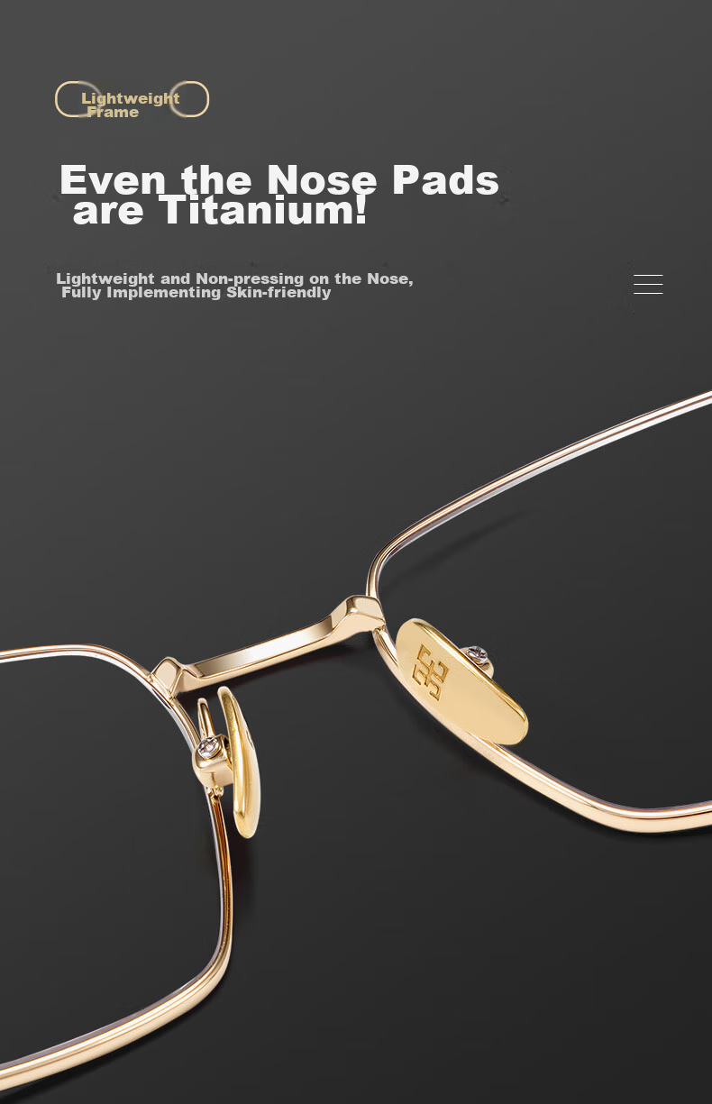 ARNO FOCUS ON YOUR EYES Ultra-Light Pure Titanium Reading Glasses for Men, German Import High-Definition Anti-Blue Light Premium Brand Glasses for Elderly A106 200 Degrees 6
