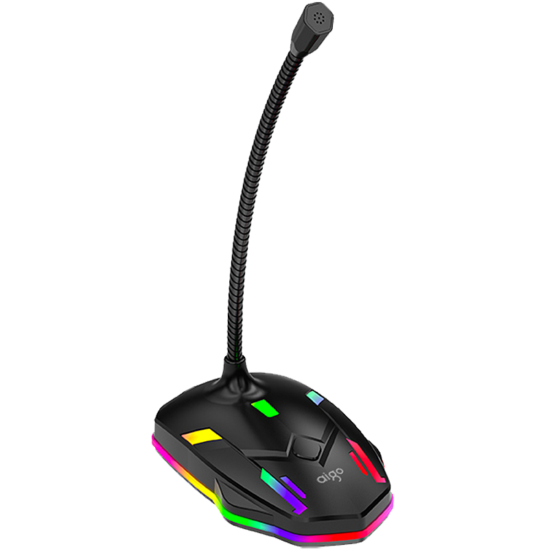 Aigo K16USB Computer Microphone for Desktop And Laptop, Video Conference Speakerphone, Gaming Peripheral, Voice Chat, Live Streaming, Online Classes Recording, Wired Desktop