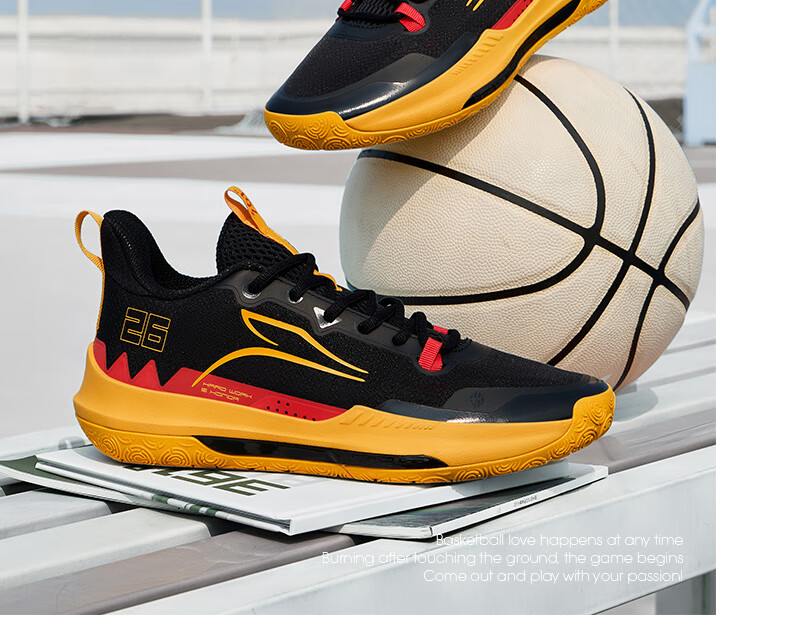 361° Basketball Shoes for Men, DVDTeam Dingweidi Spring And Summer Youth Breathable Professional Sports Shoes 672421113-1 Size 41 31