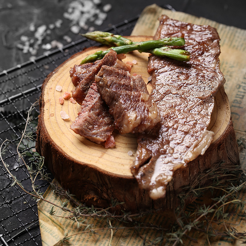 THOMAS FARMS 澳洲安格斯谷饲150天M3原切保乐肩牛排200g牛肉烧烤肉健身