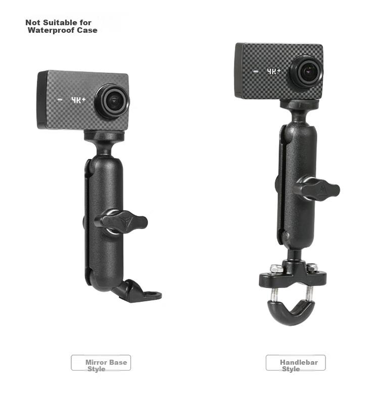 MOTOWOLF Motorcycle Dash Cam Bracket, Motorcycle Travel Riding Sports Camera Live Streaming Gimbal Mount, Modification Accessories 12