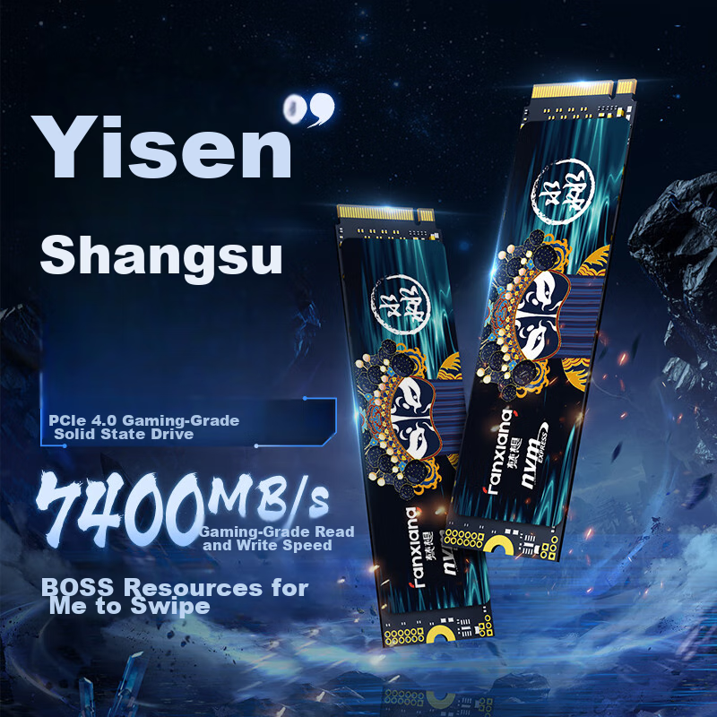 FANXIANG 1TB SSD Solid State Drive M.2 Interface NVMe Protocol PCIe4.0 TLC NAND Independent Cache Computer PS5 Expansion Drive AI Storage Accessory S790MAX