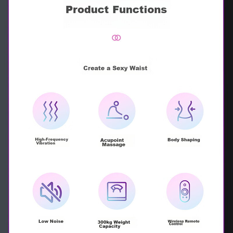 Suncao Suncao FM53 Fat-Burning Machine, Shaker Machine, Lazy Machine, Body-Shaping Equipment, Slimming And Beauty Fitness Equipment, Lavender Purple 6