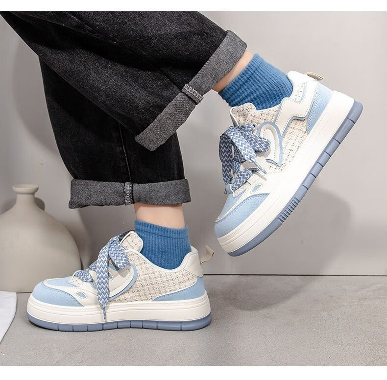 Warrior Women's Breathable Mesh Panel Shoes Casual Lightweight Sneakers White/Blue Size 35 12