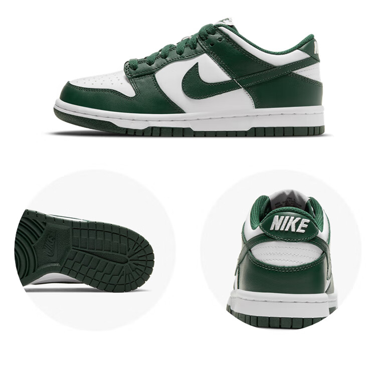 NIKE DUNK LOW(GS), Children's Sports Shoes, Women's Shoes, Spring And Summer, Black And White Panda, CW1590-100, Size 38.5 7