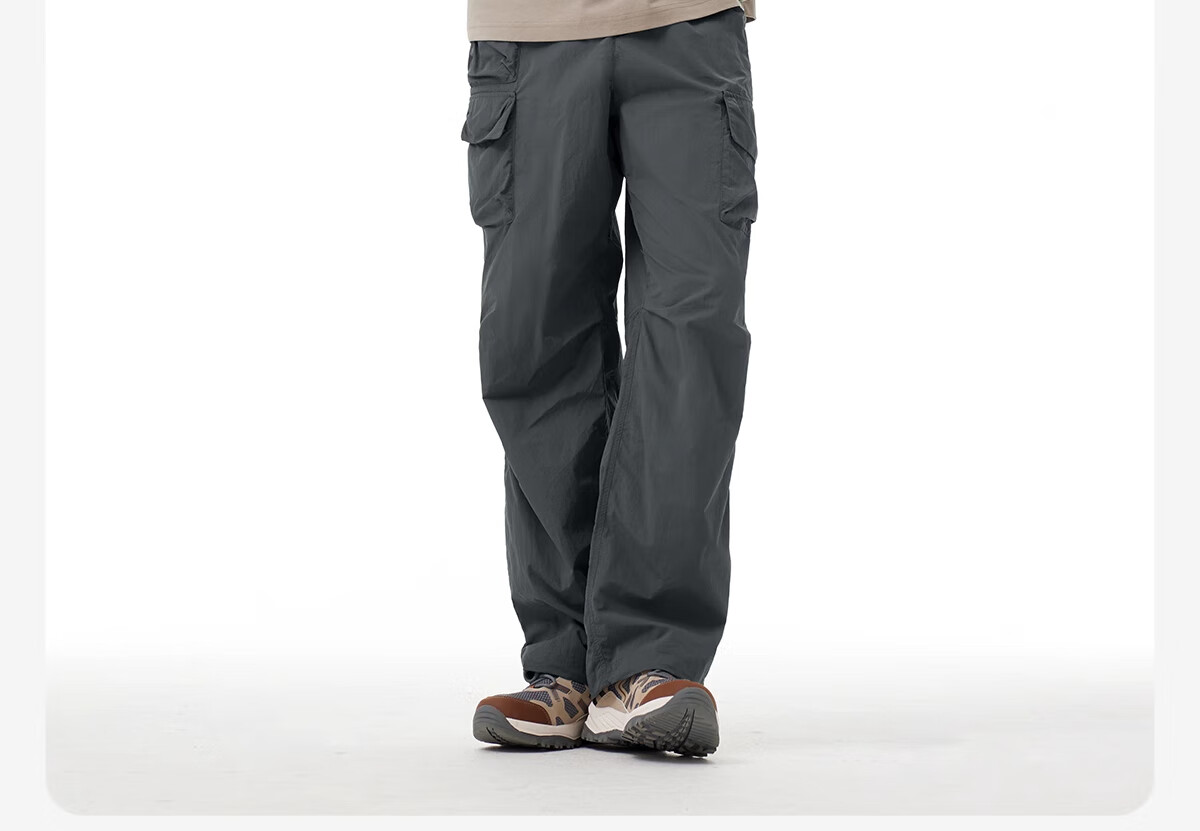 CAMEL [Wang Junkai's Choice] Outdoor Quick-Dry Long Pants for Men And Women, Summer 2025 Workwear Paratrooper Pants, Cool-Feeling Sports Pants M 16