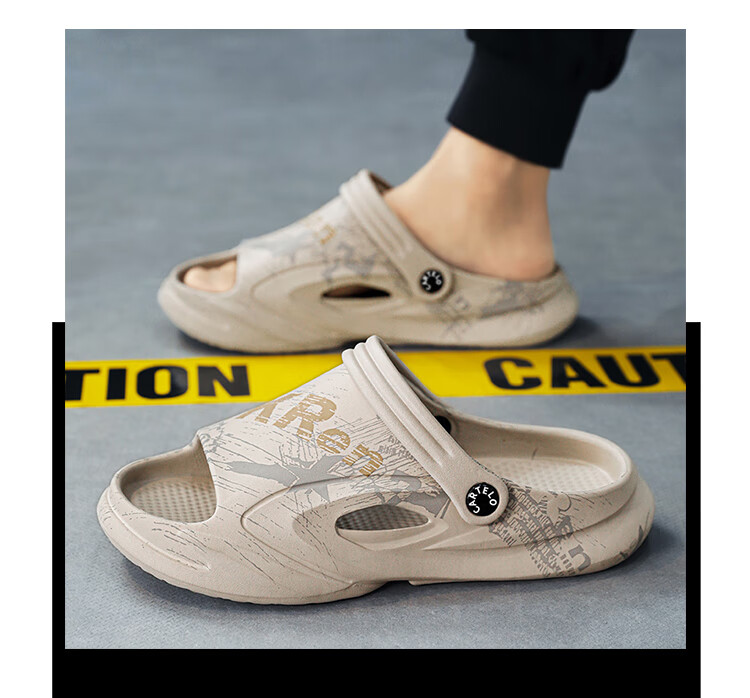 CARTELO Men's Slippers, Summer Breathable Sandals, Dual-Use Slip-Ons with Comfortable Feel, Sports Beach Shoes 5