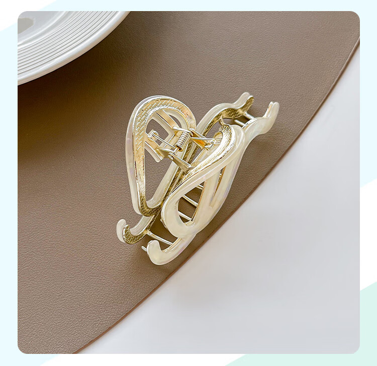 CHIMERA Simple Acetate Board Shark Clip High-End Hairpin Hair Claw Clip for Back of Head, Bun Maker, Women's Mid-Autumn Festival Gift 42