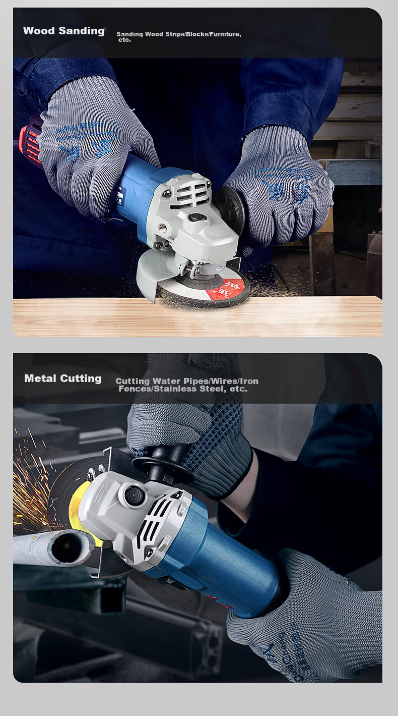 Dongcheng 1100W Angle Grinder S1M-FF Industrial Angle Polisher, Cutting Machine, Hand Grinder, Electric Tool 10