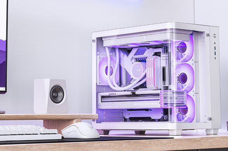 JONSBO TK-3 White Curved Panoramic ATX Case (Dual 360mm Radiator Support/ATX PSU/10 Fan Positions/Type-C Gen2 10Gbps+) 1