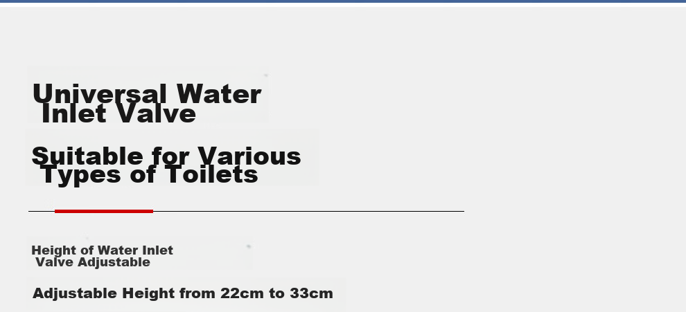 CVBAB Toilet Inlet Valve, Toilet Accessories, Universal Water Inlet Valve for Toilet Tank, Water Supply Valve for Flush Toilet CV-J01 12