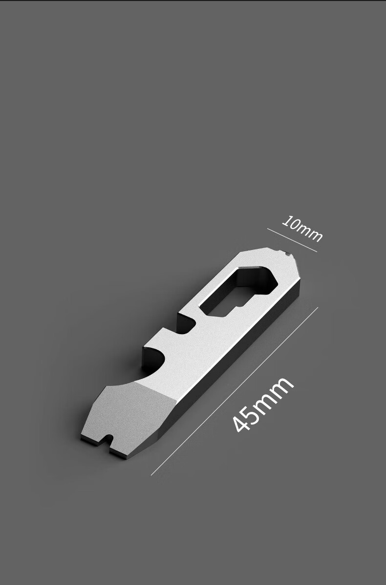 Laiben Titanium Alloy Keychain, Men's Pendant, Multifunctional Portable Bottle Opener, Package Opener, Small Tool for Opening Boxes 16