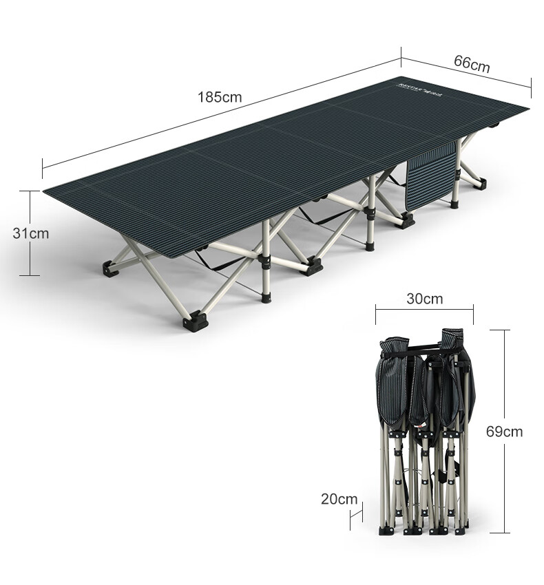 Restar Folding Bed, Single Office Nap Chair, Companion Care Simple Bed, Portable Multifunctional Camp Bed - 14 Feet 11