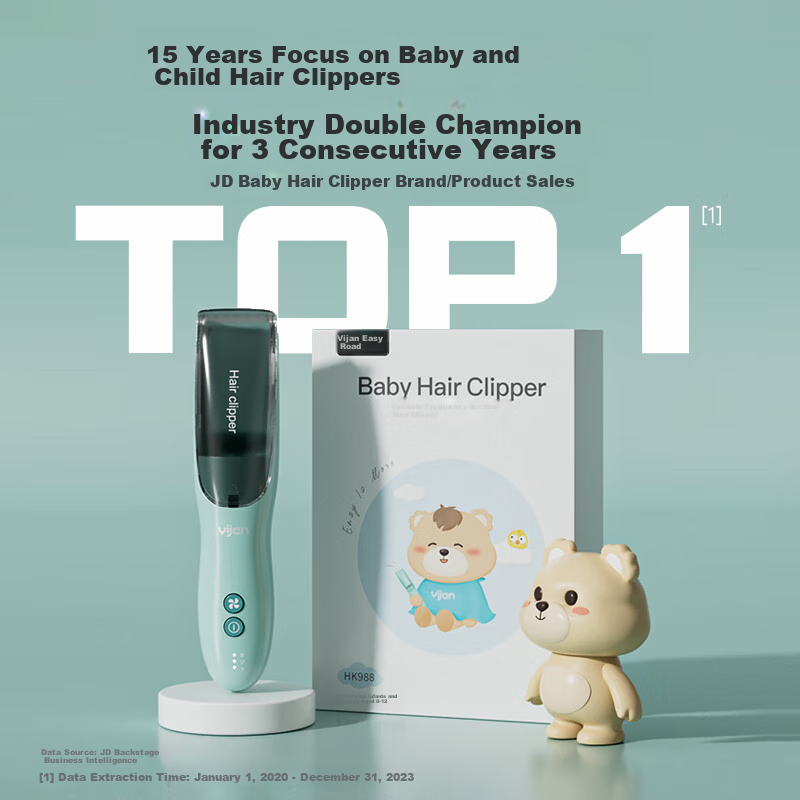 Yijan Automatic Hair Suction Baby Hair Clipper, Quiet Children's Hair Trimmer, Infant Hair Cutter, Newborn Hair Cutting Electric Shaver