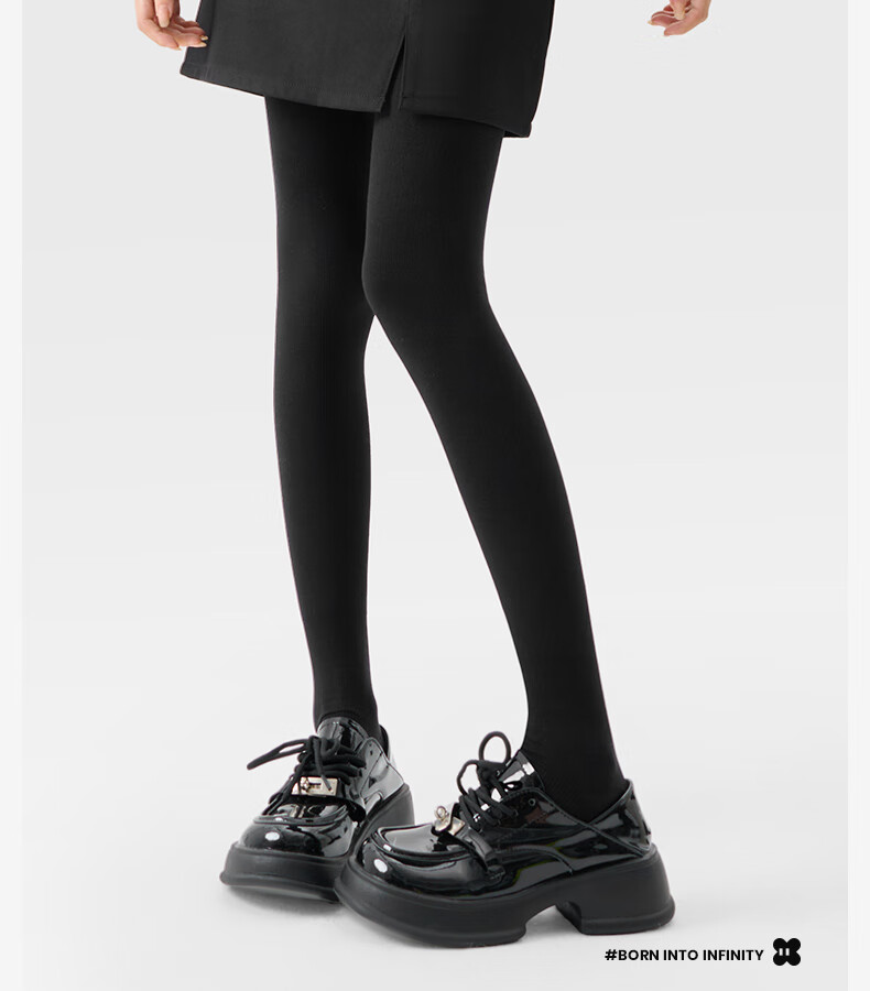 JKN Slimming Pressure Tights for Women Spring Summer [Shaping and Butt Lifting] High Waist Footed Tights Black Leggings 16
