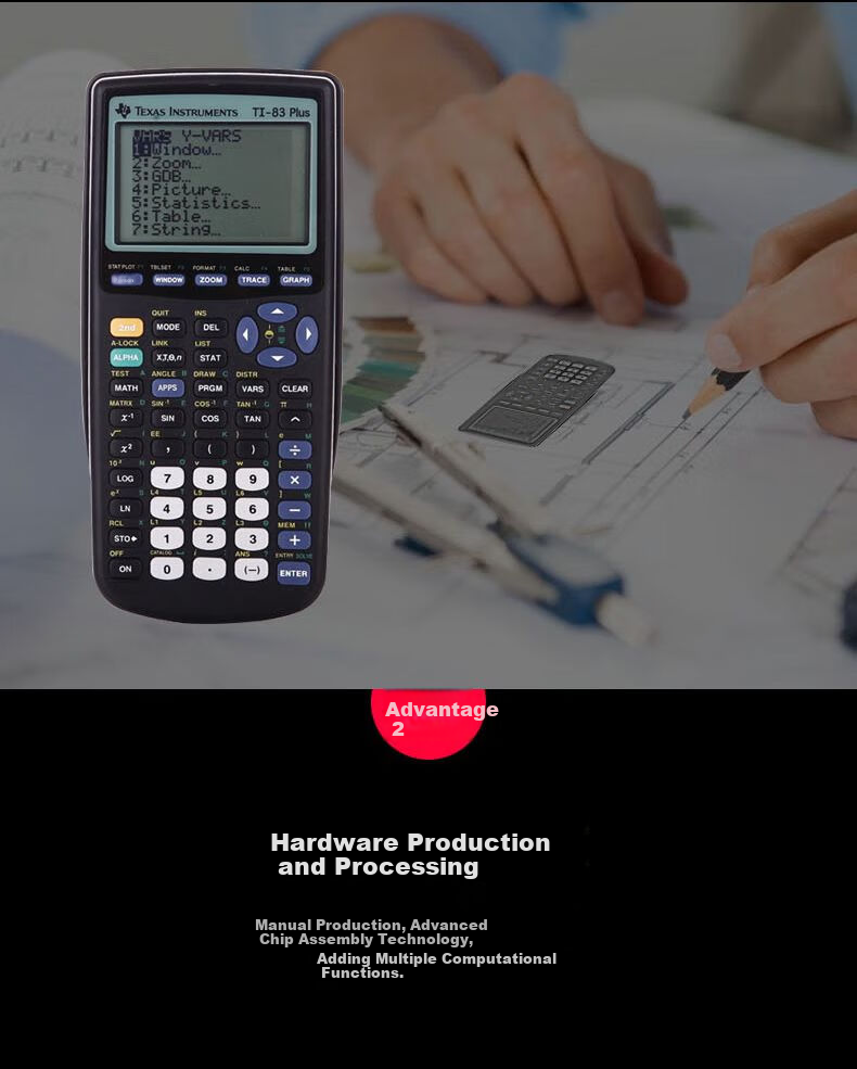 TEXAS INSTRUMENTS, Texas Instruments, TI-83PLUS, Graphing Calculator, AP/SAT Exam Calculator 1