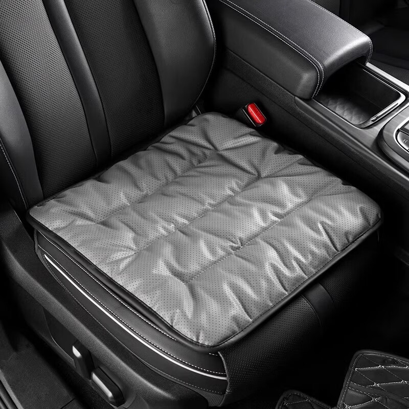 Dijialun Car Seat Cushion, Summer Universal, High-End Feel, Soft And Breathable Leather, Single Seat Cover, Coffee Color 7