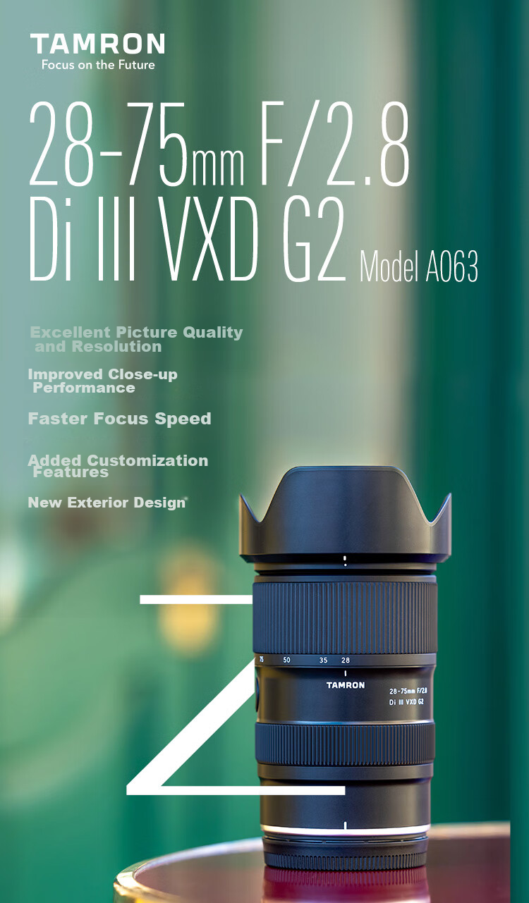 Tamron A063Z 28-75mm F/2.8 Di III VXD G2 Large Aperture Standard Zoom Lens for Nikon Full-Frame Mirrorless Cameras, Landscape And Portrait (Nikon Z-Mount) 2