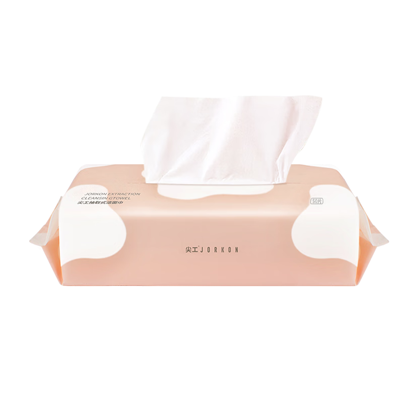 JIANGONG Facial Cleansing Wipes, Disposable Face Towels, Beauty Blotting Sheets, Pull-Out Style, 100 Sheets Per Pack