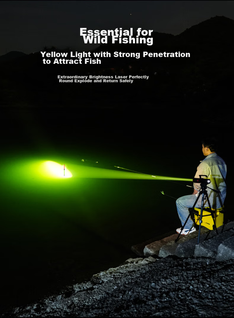 XiaoYeren High Power Five-Light Source Zoom Night Fishing Laser Cannon Black Pit Wild Fishing Blue and Purple Outdoor Fishing Lamp 11