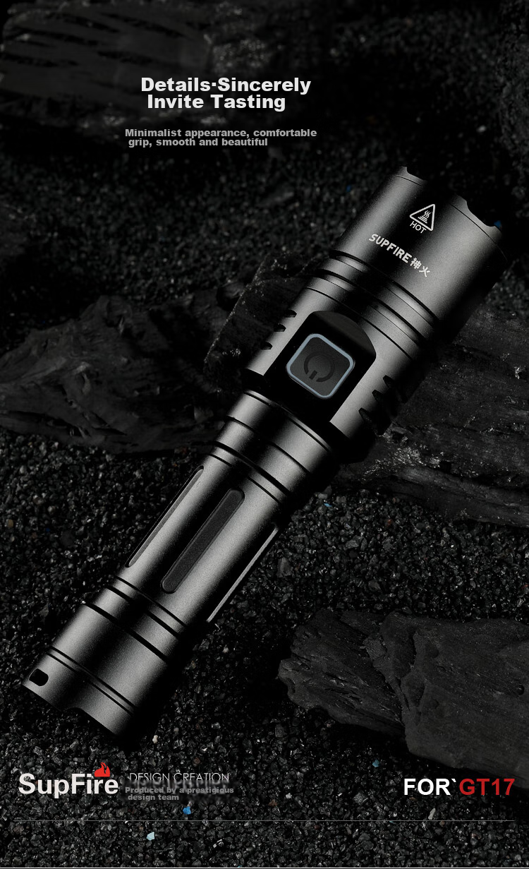 SupFire GT17 High-Intensity Flashlight, Bright Long-Range LED Light, Rechargeable Mini Portable Household Outdoor Emergency Light 19