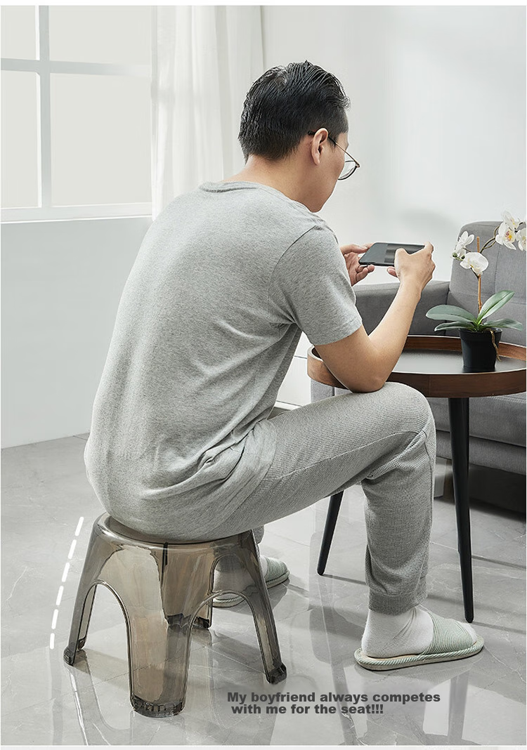 Youjialiangpin Small Stool, Household Thickened Children's Plastic Low Stool, Non-Slip Stool, Large Footstool, Toilet Stool 10