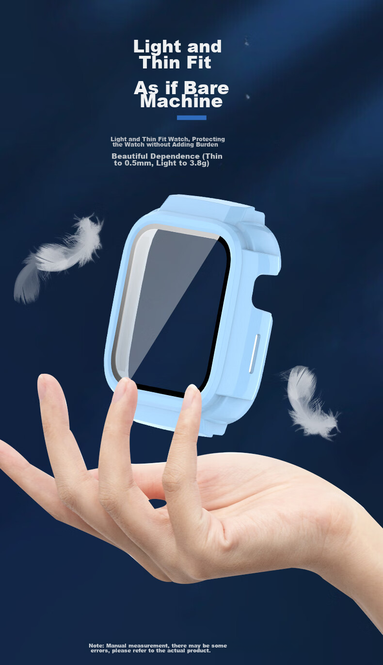 KMaxAI Compatible with Xiaoxun Children's Smartwatch T6C Case And Screen Protector, All-In Full Protection, Shockproof, Wear-Resistant, Slim-Fit, Cherry Blossom Pink Protective Film + Case 9