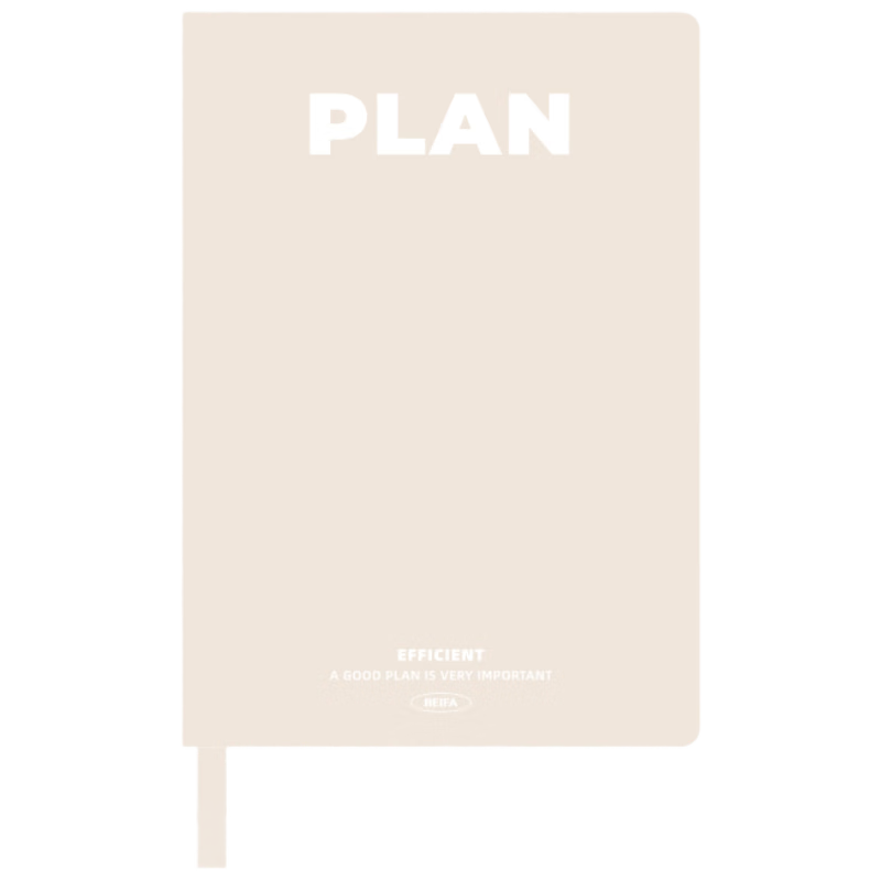 BEIFA Sheepskin Leather Portable Planner Notebook Student Time Planner 2026 Year of the Horse Calendar Space Silver [Back to School Essential]