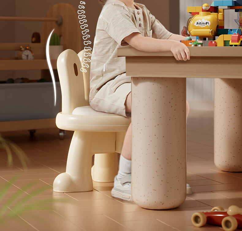 Youbeichen Children's Drawing Board Chair, Baby High Chair, Small Stool, Chair for Kindergarten, Thickened Stable Non-Slip Chair for Home Use 4